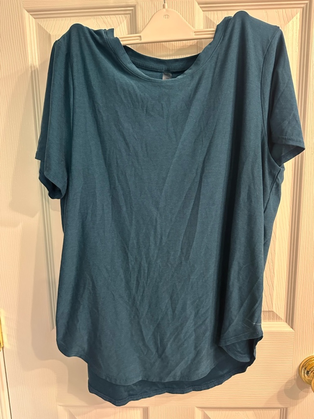 Beyond Yoga Teal Short Sleeve Crew Tee